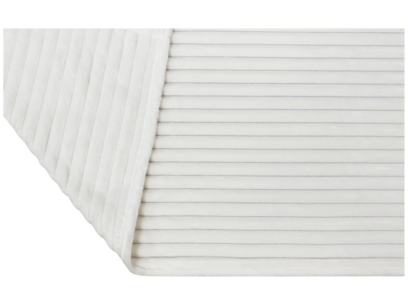 Plaid 125X150CM blanc NEIGE - Conforama C