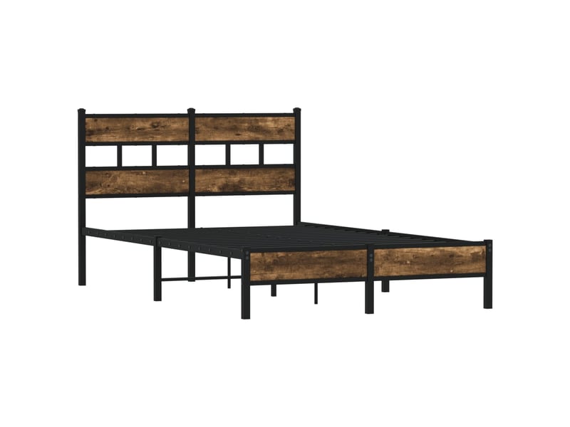Lit double- lit adulte - cadre de lit sans matelas avec tête de lit 120x190 cm - Conforama B