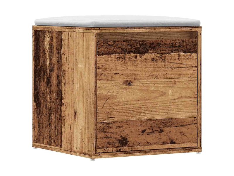  Boîte de rangement bureau vieux bois 40,5x40x40 cm bois d'ingénierie  - Conforama B