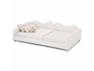 Lit banquette 90x200 cm    coloris blanc