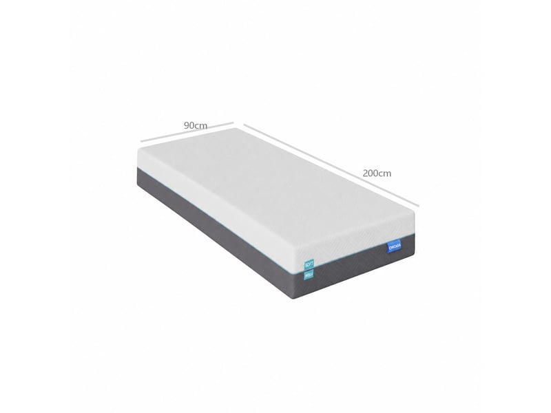  Chicasa 90x200 matelas mémoire,épaisseur 21cm,7 zones de confort,réversible ultra respirant,couvercle extérieur amovible Réversible Ultra respirant - Conforama C