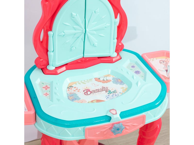  Coiffeuse enfant miroir triptyque avec tabouret effets sons lumières  - Conforama D