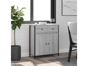 Buffet - bahut - meuble de rangement sonoma gris 70x30x80 cm bois d'ingénierie