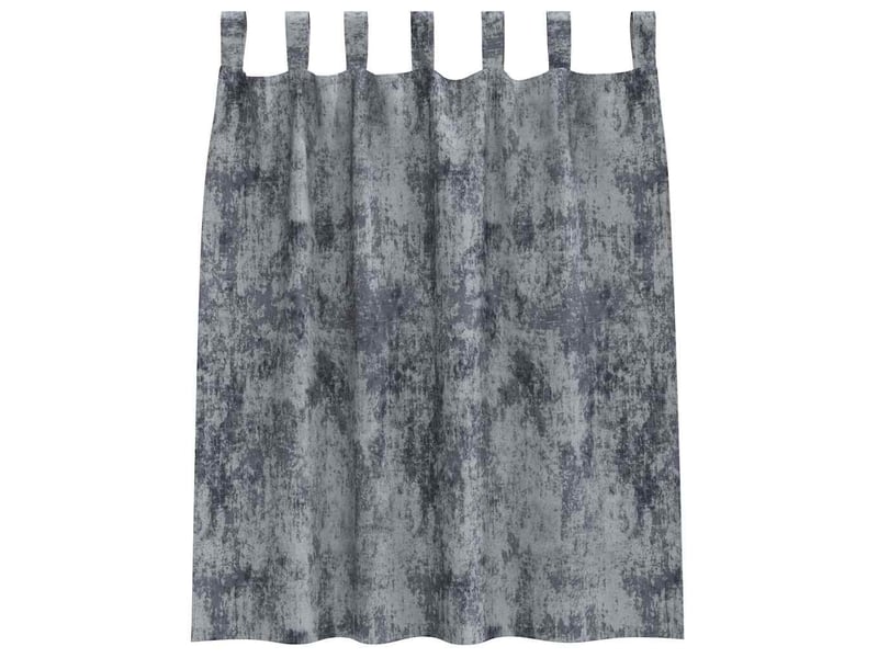  Lot de 2 rideaux en velours, rideaux de fenêtre gris argenté 140 x 140 cm velours cf44214  - Conforama D