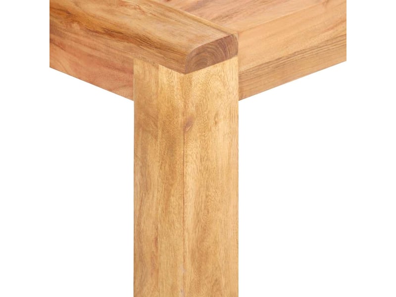  Table basse rectangulaire | table de salon 110x60x35 cm bois d'acacia massif et finition miel  - Conforama E
