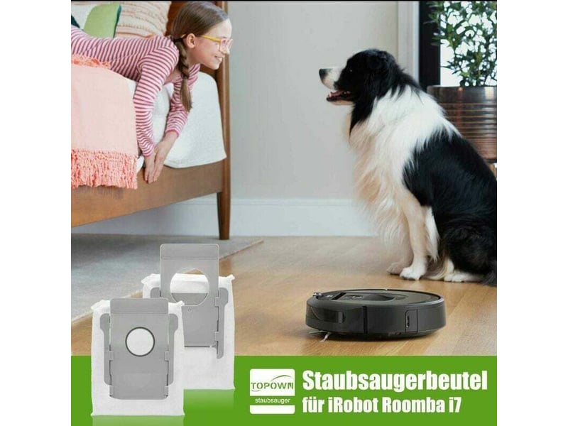 10 pièces adaptées pour irobot roomba i7 robot de balayage accessoires sac à poussière s9 sac à poussière e5 e6 - Conforama B