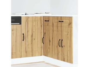 Meuble de rangement, armoire de cuisine kalmar chêne artisanal bois d'ingénierie shl5637