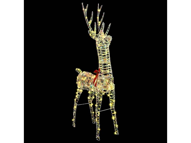  Renne, éclairage de noël, décoration de noël 3d 140 led blanc chaud 128 cm pet cf62041  - Conforama D