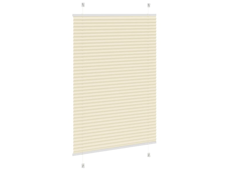 Store plissé, store de fenêtre crème 95x100 cm largeur du tissu 94,4 cm polyester cf46865 - Conforama D