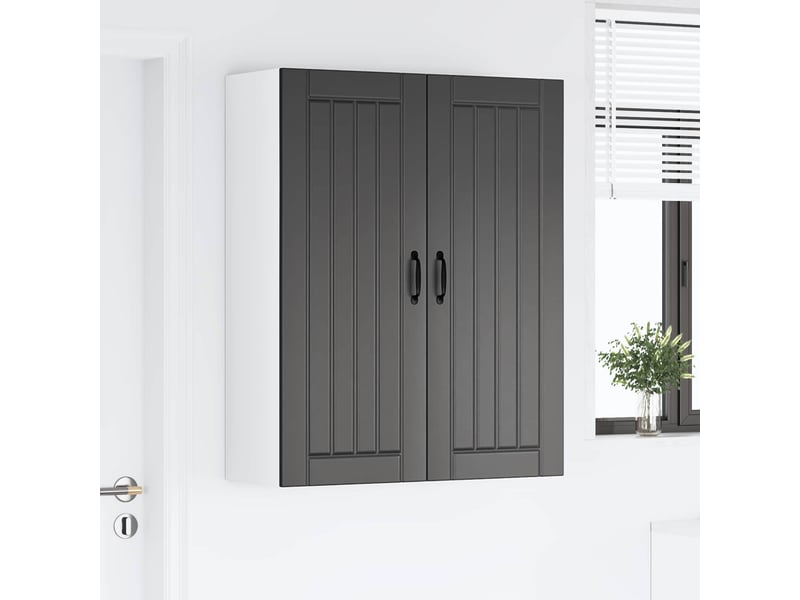  Meuble mural de cuisine, armoire de cuisine noir 80x31x100cm bois d'ingénierie shl9736  - Conforama D
