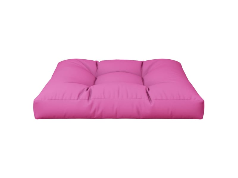  Coussin de palette, coussin de chaise, coussin de canapé rose 70x70x12 cm tissu cf55434  - Conforama E