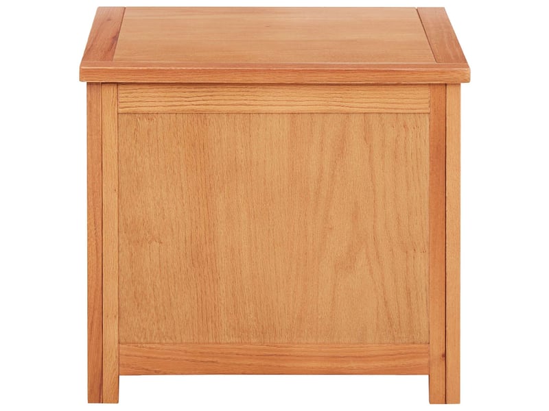  Boîte de rangement, coffre de rangement 50x45x45 cm bois de chêne massif  - Conforama E