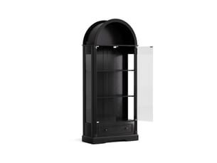Vitrine coloris noir PANGIVO W3148S00011 - 80 cmx180 cm