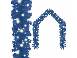 Guirlande de noël avec lumières led 10 m bleu