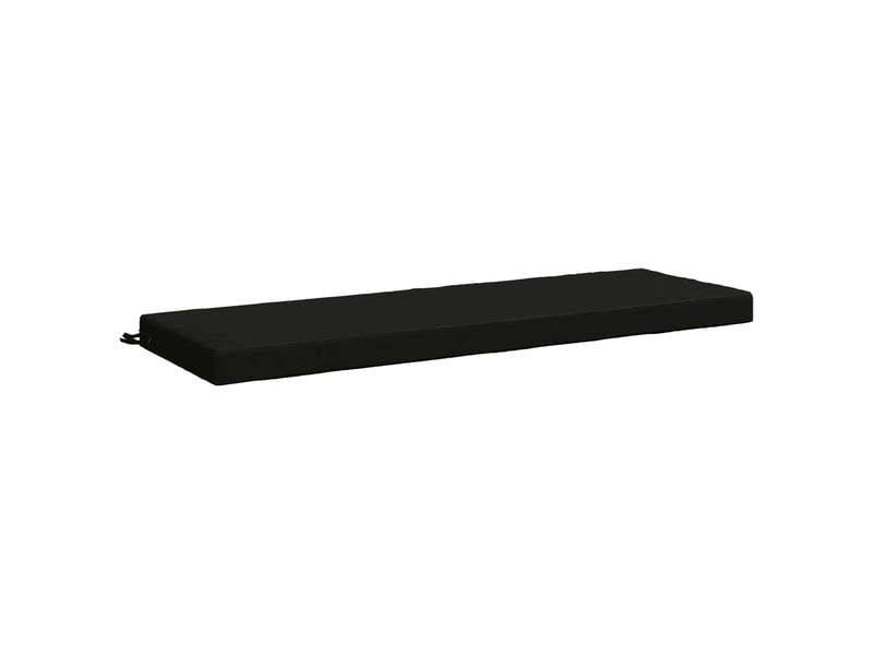 Coussin de banc, coussin d'assise, coussin de canapé soest 100 % polyester noir 150 x 50 x 8 cm cf53425 - Conforama A