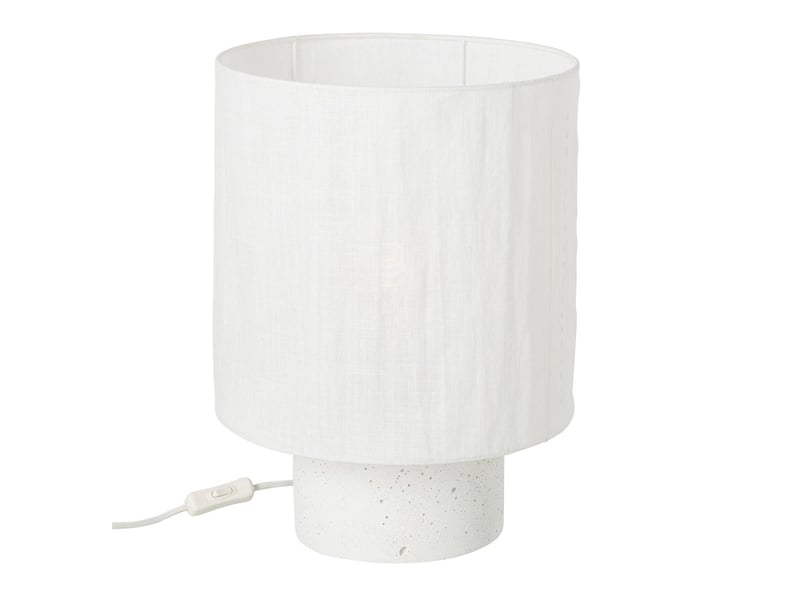  Lampe à poser en ciment havel 41cm blanc  - Conforama A
