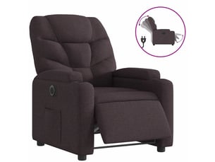 Fauteuil relax électrique  <strong></strong> Tissu marron