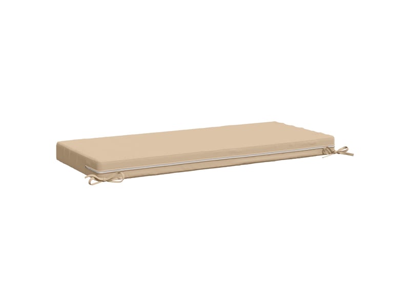  Coussin de banc, coussin d'assise, coussin de canapé soest 100 % polyester crème 110 x 50 x 8 cm cf53205  - Conforama D