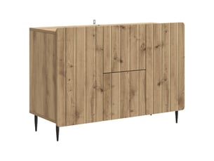 Buffet - bahut - meuble de rangement chêne artisanal 89 x 34,5 x 62 cm bois d'ingénierie