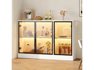 Vitrine coloris blanc <strong></strong> <strong></strong> - 120 cmx73 cm