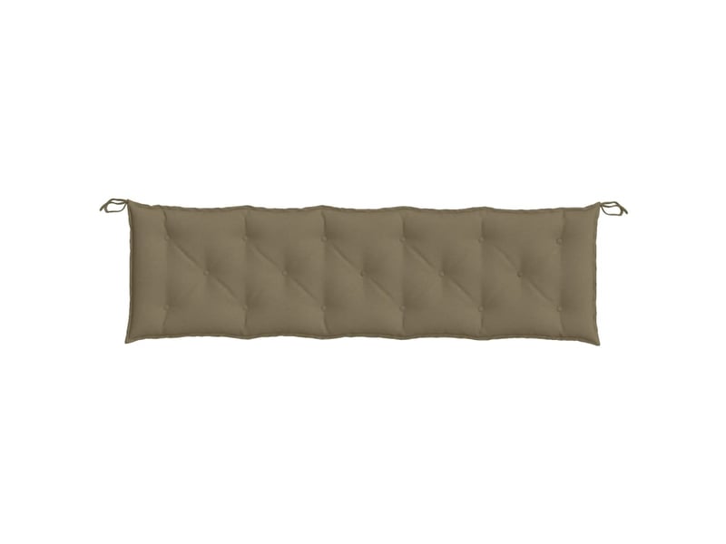  Coussin de banc de jardin, coussin d'assise taupe mélangé 180x50x7 cm tissu cf52840  - Conforama D