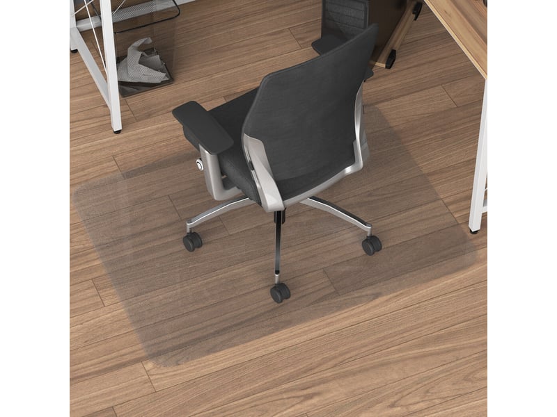  Tapis de chaise de bureau rectangulaire, antidérapants en plastique transparent 90x120cm  - Conforama D
