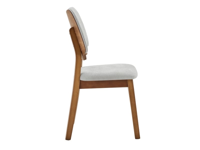  Ensemble de 2 chaises papillon en bois rembourrées – dossier papillon, salle à manger, design cuisine  - Conforama D