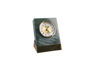Horloge de table en marbre naturel – créativité nordique, vert