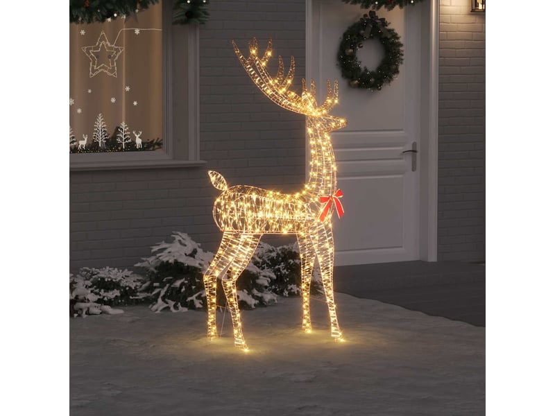 Renne, éclairage de noël, décoration de noël 3d 250 led blanc chaud 96 x 40 x 180 cm pet cf62043 - Conforama B