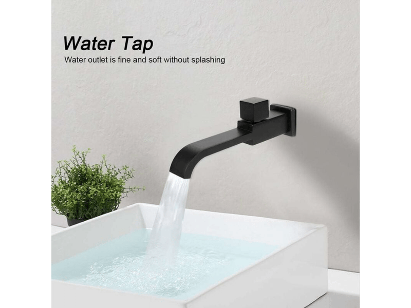  Robinet de salle de bain mural moderne en laiton g12 pour lavabo de cuisine, salle de bain, noir mat  - Conforama B