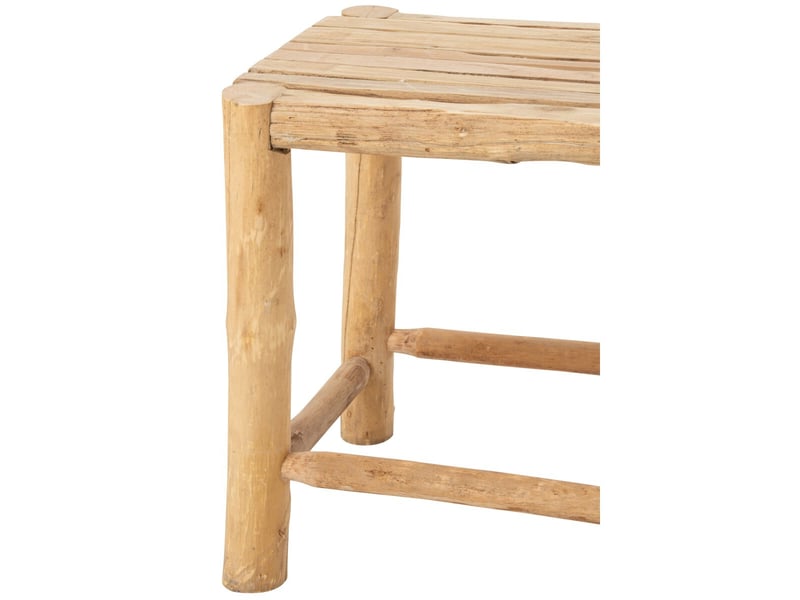  Lot de 2 tables d'appoint en bois chamonix 51cm naturel  - Conforama E