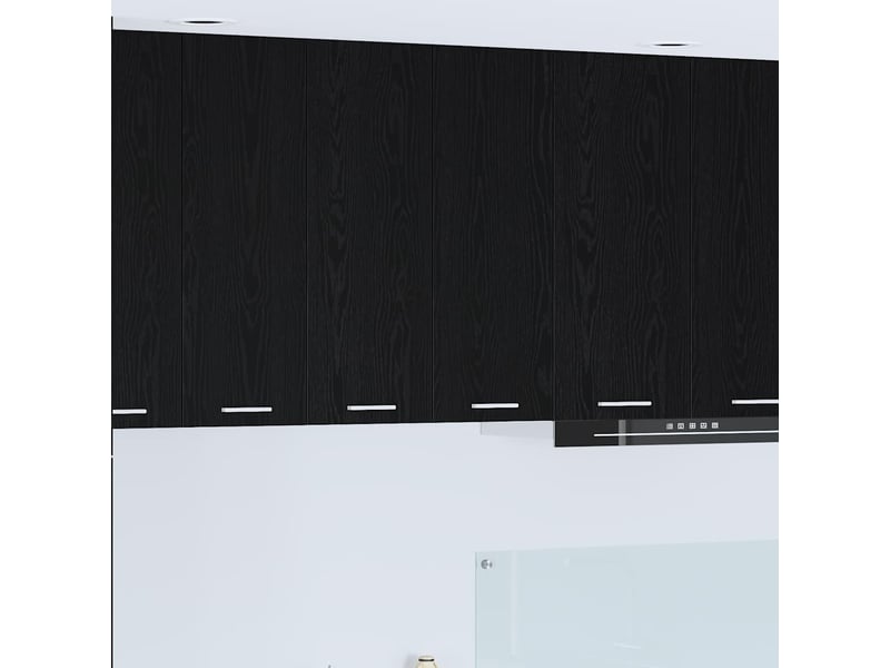  Meuble de rangement, armoire suspendue chêne noir 60x31x80cm bois d'ingénierie shl540  - Conforama B