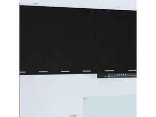 Meuble de rangement, armoire suspendue chêne noir 60x31x80cm bois d'ingénierie shl540
