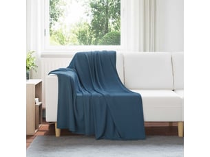 Plaid canapé bleu marine 170x130 cm 0.31 kg polaire