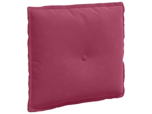 Coussin de dos, coussin de dossier bordeaux 50 x 45 cm tissu en velours côtelé cf54600