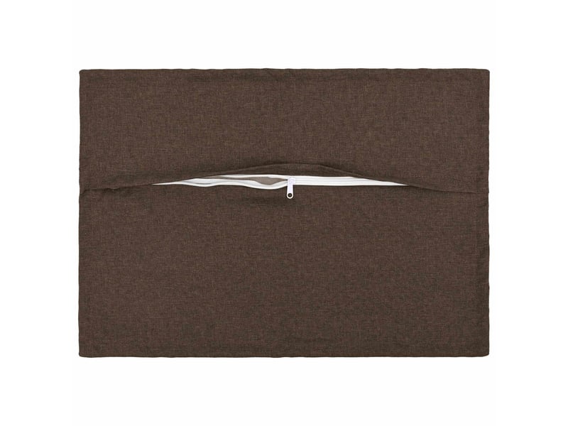 Lot de 6 coussins avec oreiller, coussins décoratifs houten taupe lin synthétique cf51328 - Conforama C