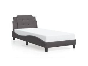 Lit simple 100x200 cm    coloris gris