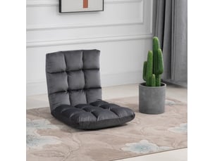 Fauteuil convertible <strong>FLORAGRACE</strong> Polyester gris