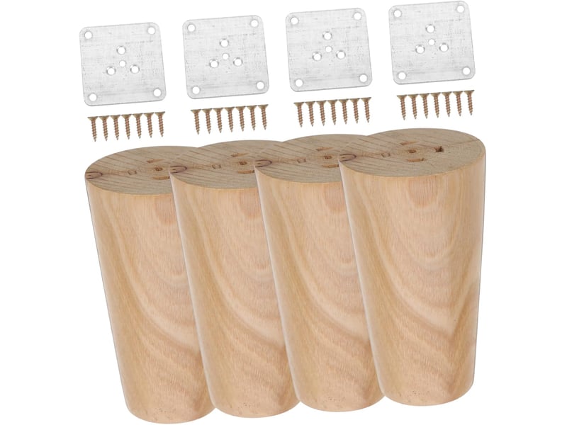 4pièces lot meuble coniques pour table basse commode avec patin antidérapant  - Conforama A