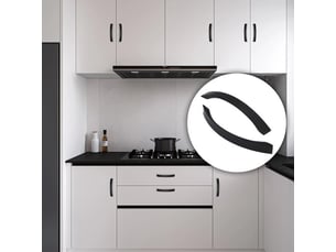 10 poignées noires pour armoires de cuisine, distance entre les trous de 96 mm