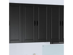 Meuble mural de cuisine, armoire de cuisine noir 80x31x100cm bois d'ingénierie shl1259