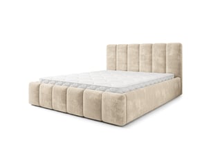 Lit coffre 200x200 cm MASSENO   coloris beige