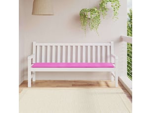 Coussin de banc, coussin d'assise, coussin de canapé tissu oxford rose 180 x 50 x 3 cm cf53819