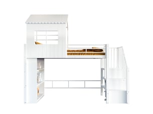 Lit simple 90x200 cm    coloris blanc