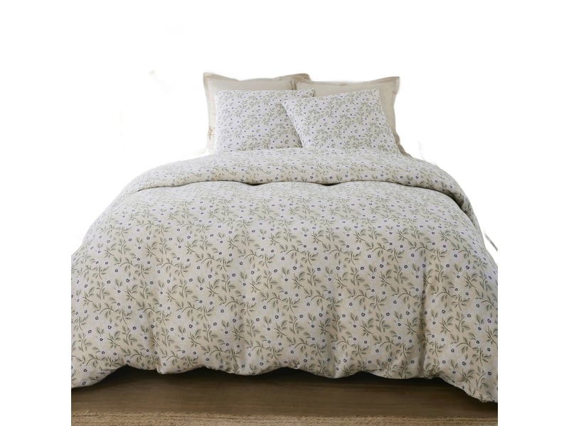  Parure de lit 220x240 cm gaze de coton lucile PD23727 - Conforama A