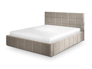 Lit coffre 180x200 cm <strong>MASSENO</strong> <strong></strong> coloris beige