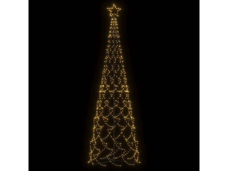  Arbre de noël, sapin de noël cône 500 led blanc chaud 100x300 cm  - Conforama C