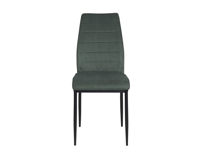  Lot de 4 chaises de salle à manger milo en tissu rayé vert 724-MILO - Conforama D
