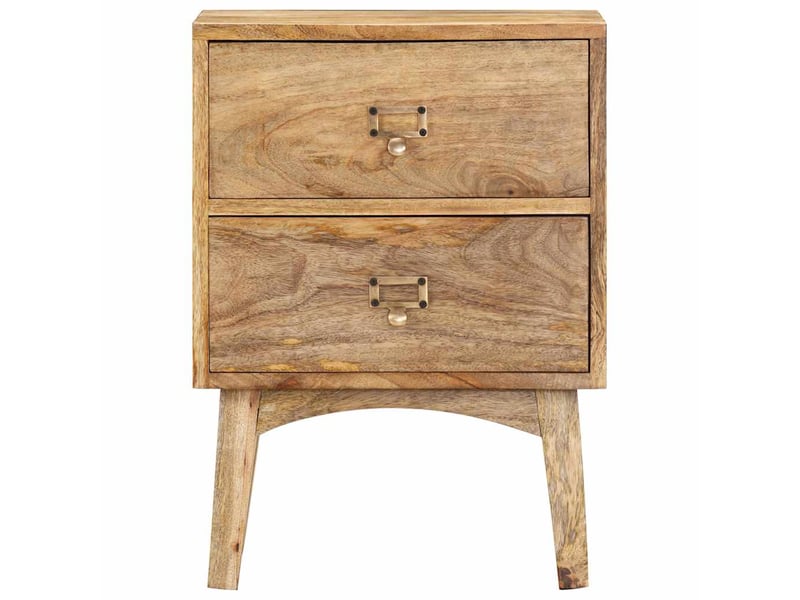  Table de chevet - cabinet de chevet - table de nuit 40x35x55 cm bois de manguier solide  - Conforama A