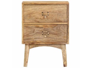 Table de chevet - cabinet de chevet - table de nuit 40x35x55 cm bois de manguier solide